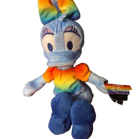 Disney, NWT Daisy, duck rainbow collection, pride 8 inches - Picture 1 of 4